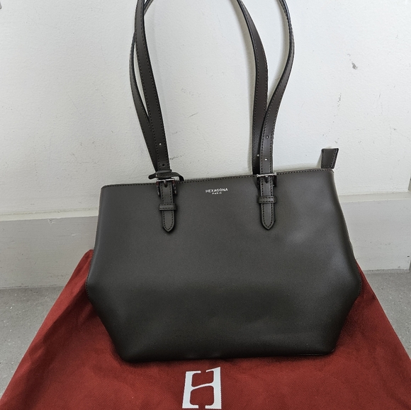 🔥Hexagona Paris trendy brown medium shoulder bag 🔥brand new! - Picture 2 of 6